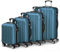 LALAHO Kofferset 4 teilig, Reisekoffer Set, Hartschalen Koffer Set aus ABS, Gepäckset mit Teleskopgriff, Handgepäck, Marineblau