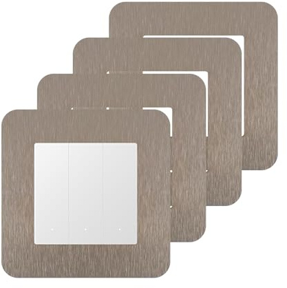 KUKUJIWA 4PCS Light Switch Surrounds, Wall Plates for Light Switches