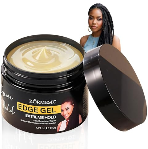 140g Gel Capillaire,Gel coiffant professionnel Cheveux,gel Coiffant Homme et Femme,Tenue Longue Durée,Facile à Appliquer,Idéale pour Cheveux Courts et Twist,Tresses Africaines
