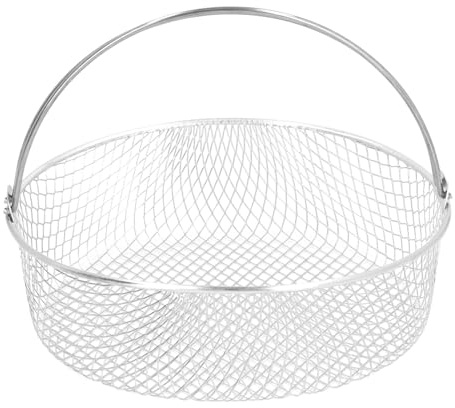 Fictory Cestino per friggere in acciaio inox con manico, cestino da cucina in rete per una facile cottura di patatine fritte, accessorio per servire alimenti, qualità conveniente