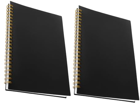 FUNOMOCYA 2 Pezzi Registro Contabile Orizzontale Quaderno Spese con Pagine Bianche Orizzontali Pianificatore Finanziario per Budgeting Personale e Aziendale Libro Registro Entrate e Uscite