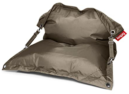 Fatboy Buggle-up Sitzsack Taupe - Anpassbare Einzel und Doppel Sitzecke - Perfekte Loungesessel für Drinnen und Draußen - 185 x137cm
