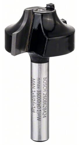 Bosch 1x PRO Router Bit Ovolo (for Softwood, Hardwood, Ø 25,4 mm, Professional Accessory Hand-Held Router, Trim Router)