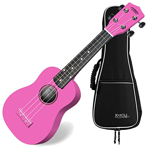 Classic Cantabile US-100 PK Ukulélé Soprano Rose Set incl. Housse