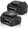 [ 2 Packs] Powayup DE9098 18V 3.0Ah Ersatzakku für Dewalt Akku 18V NI-MH DC9096 DE9095 DE9094 DE9096 DE9039 DW9096 DW9095 DW9098 DE9503 Akku-Elektrowerkzeug