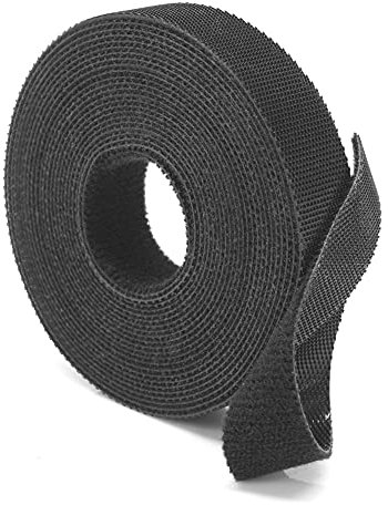 WAYTEX 73908 Serre Cable Sangle Auto Agrippante Largeur 16mm Noir Longueur (5 M)