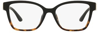 Michael Kors MK4094U Karlie I Universal Fit Prescription Eyewear Frames, Black/Dark Tortoise/Demo Lens, 51 mm