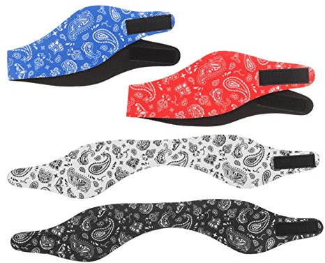 CLISPEED 4 Stück Stirnband Schwimmen Badeohrband Zum Schwimmen Schwimmstirnband-gehörschutz Ohrbänder Für Kinder Ohrschutz Stirnband Ohrriemen Universal- Männer Und Frauen Tauchmaterial Sbr