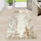 Famibay Alfombra de Pasillo Antideslizante Lavable Alfombra Cocina 65x180cm Alfombra Pasillo Entrada Beige Marrón Moderna Abstracta para Pasillo Cocina Lavadero Habitacion
