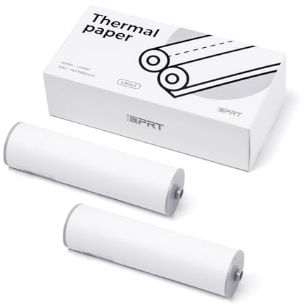 iDPRT A5 Thermal Paper 2 Rolls - 11 x 29.7 cm Thermal Paper, Compatible with MT890/HPRT MT810/M08F/ITP01/ITP04, BPA Free&Support Contract, Picture, File, etc - 110mm