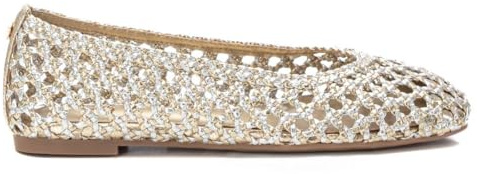XTI - Bailarina Mujer Oro - Calzado Cómodo y Versátil - Moda Casual - Modelo 14394001 (Talla 39)