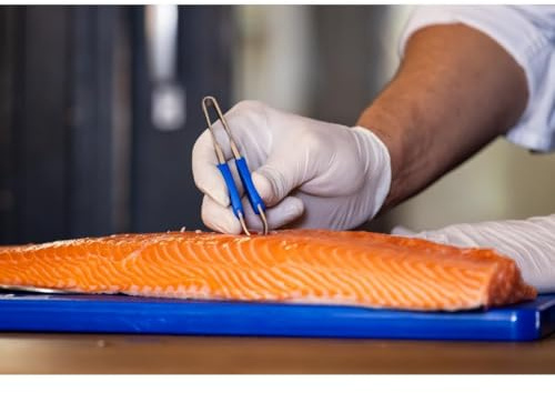 Deglon Straight Fish Bone Tweezer Bevelled Ends - 12cm