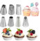 7pcs Large Piping Nozzles Set - Premium Stainless Steel Cake Decorating Tools | Perfect for Buttercream, Icing, Cakes, Cupcakes, & DIY Art