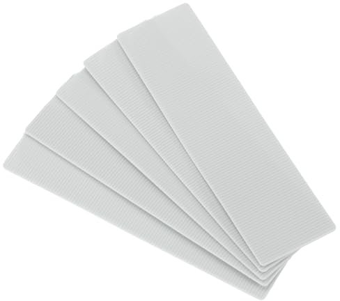 QUARKZMAN 300 Pezzi of Spessori in Plastica 100 x 28 x 1 mm Distanziatori Piastrelle Cunei Piastre Piastre Compensazione Blocco Spessore Mobili Vetro per Finestra, Grigio