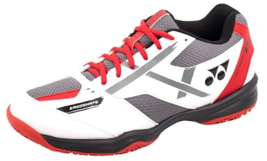 YONEX Power Cushion 39 Badminton Shoes Mens Trainers White/Red 10 UK