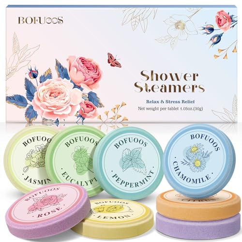 Bofuoos Adventskalender Füllung 2025 Badebomben Aromatherapie Entspannung Weihnachtsgeschenke für Frauen Nikolaus Wichtelgeschenk Geschenke für Frauen Mama (8 Stück)