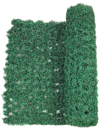 Valla de hiedra artificial para balcón, valla de privacidad portátil, barandilla, vallas de hiedra | 0,5 x 2 m, pantalla de privacidad para patio al aire libre, telón de fondo de pared, patio trasero