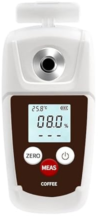 Refractómetro digital TDS de café de alta precisión, rango del 0 al 22 % (0,2 % de precisión), compensación de temperatura, herramienta de medición de concentración de bolsillo impermeable IP67