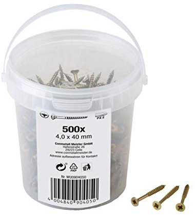 Meister Vis universelles 4 x 40 mm Lot de 500 904050