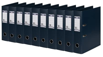 Elba Ordner A4, Strong-Line, 8 cm breit, Kunststoff, dunkelblau, 10 Stück