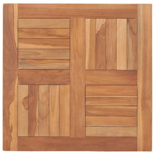 vidaXL Tischplatte Massivholz Teak 60×60×2,5 cm
