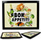 MTS Wooden Lap Trays with Bean Bag Cushion - Bon Appetit Design - Large Padded Tray for Adults - Suitable for Food, Work, Art, Studies, TV, Sofa, Bed - Great for Food Lovers