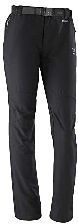 OLLOQUI Woman G30 | Pantalón de Verano | Pantalón técnico | Talla S | Negro | Ligero | Elástico | Trekking | Escalada | Senderismo | Adulto | para Mujer