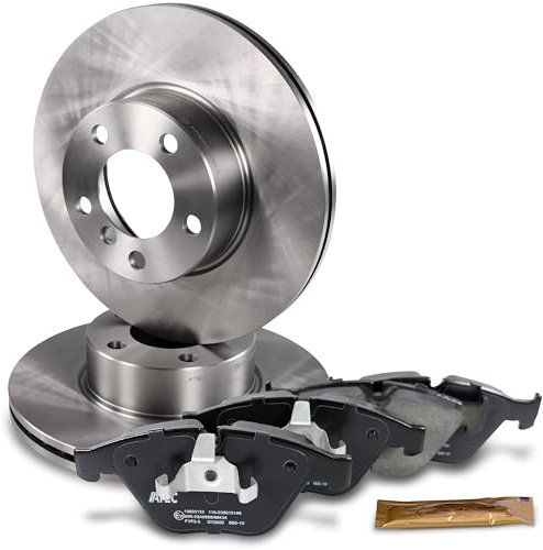 ATEC Germany Set freni asse anteriore incl. dischi freno Ø 312 mm ventilati + pastiglie freno anteriori Compatibile con BMW Serie 3 (E90) (E93) (E92) (E91), X1 (E84)