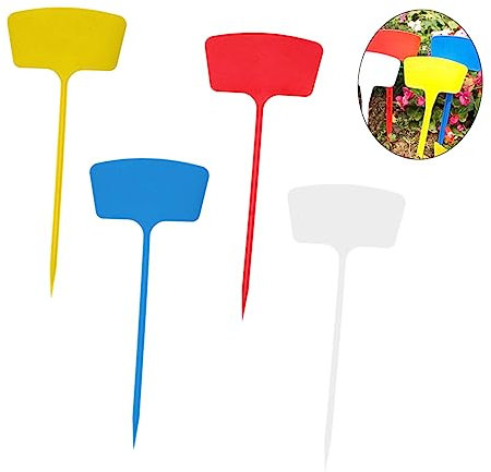 Yardwe 20 Piezas Tarjeta De Tierra Etiquetas De Verduras Etiquetas De Etiquetas De Jardín Marcadores De Vivero De Flores Etiquetas De Signos De Flores Planta El Plastico Insertar Tarjeta