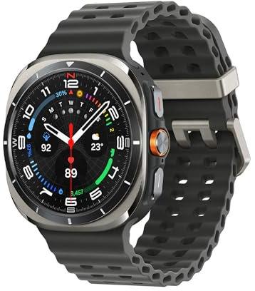 Samsung Galaxy Watch Ultra Smartwatch Galaxy AI, Resistenza estrema, Batteria a lunga durata, Sirena di emergenza, LTE, Cassa in titanio di grado aerospaziale 47mm Titanium Silver [Versione italiana]