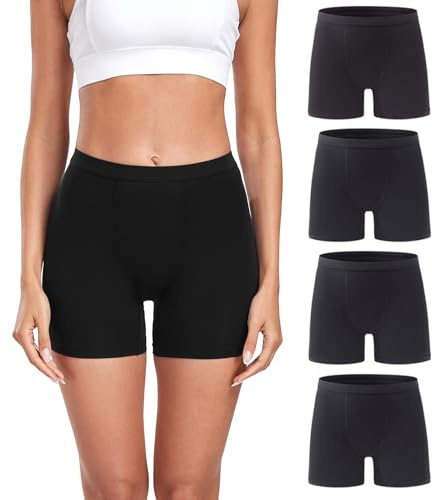 wirarpa Women's Boxer Briefs Modal Boyshort Panties Ultra Soft Ladies Boxers Underwear Under Dress Skirt Multipack