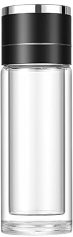 Bottiglie d'acqua in, a doppio strato, a prova di perdite, riutilizzabile, da viaggio, per casa, scrivania, uso quotidiano