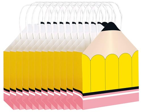 Små Papperspåsar | Pennformad Papper Påse För Läraruppskattning - Förskola och Skola Klassrum Fest Aktivitet Supplies