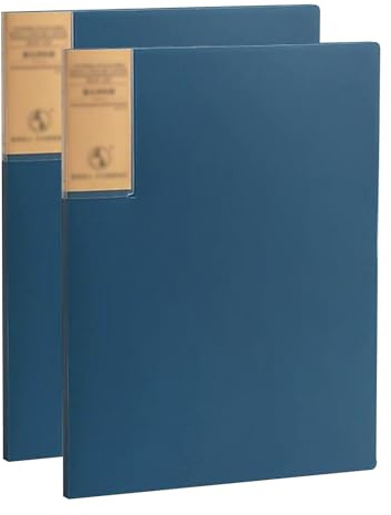 Cartelle di file, cartelle for documenti, raccoglitori da 2, libro presentazione portfolio, visualizzazione, organizer a più pagine, report, con 20 tasche/Rosso