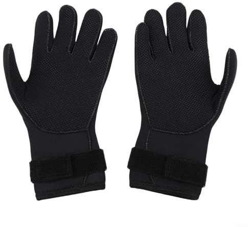 Guantes de neopreno de 5 mm para hombre con ajuste elástico y agarre antideslizante para buceo, esnórquel, surf, vela, deportes acuáticos (XL)