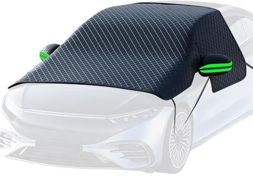 Copertura Per Parabrezza Auto - Tessuto Oxford | Copri Parabrezza Per Auto Con Protezione Ṕer Finestrino Laterale E Specchietto Retrovisore | Coperture Da Neve P̀er Protezione Antigrandine Invernale P