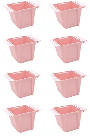 ARTECSIS Set Blumenkästen Pflanzkasten Balkonkasten Kunststoff Einsatz für Europaletten (8, Rosa)