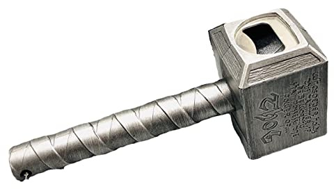 Magnetic Hammer Shaped Beer Opener, Beer Gifts Bottle Opener for Men, Husband, Dad, Grandpa, Boyfriend (Silver)