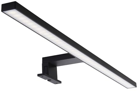 SOTECH LED Aufbauleuchte SKY 600 mm neutralweiß (4000K) 230V / 8W schwarz Spiegelleuchte Schrankleuchte Badleuchte