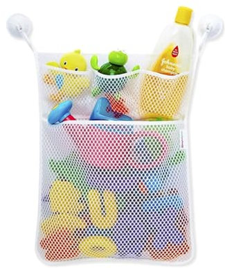 MEISH Baby Bath Toy Organizer Mesh Bag Organizer Bathroom Toy Storage Net Quick Drying Bathtub Toy Basket for Baby Kids