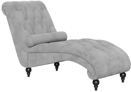 Vesgantti Velvet Button-tufted Chaise Lounge Chair Indoor,Easy to Assemble
