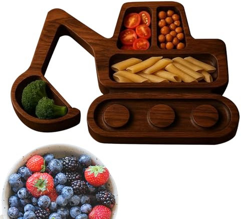 Tabla de Charcutería | Bandeja Decorativa para Quesos | Plato de Madera Centro de Mesa para Aperitivos Pan Fruta Carne Verdura