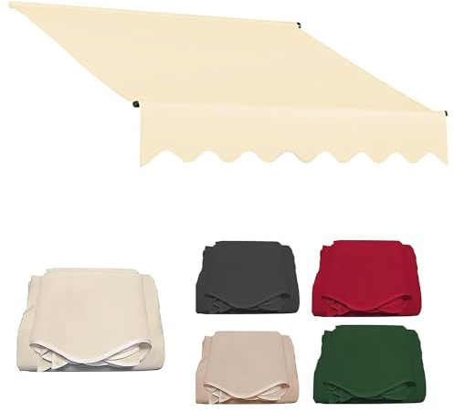 Copertura di ricambio per ombrellone da esterno di alta qualità, in tessuto impermeabile, per terrazze, balconi e finestre, copertura per tende da sole per ristoranti e aree esterne