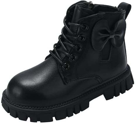 Bottes d'hiver 2026 pour femmes et enfants, talon épais, semelle souple, confortable, nude, Noir , 33 EU