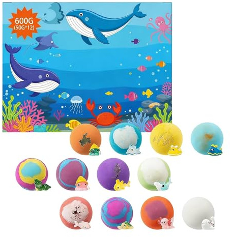 Foaming Bath Balls | Refreshing Colorful Foaming - Bubble Bath Balls Basket Stuffers,for Teen Friends Children Boys Girls Daughter Son