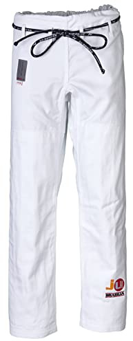 Ju-Sports Judohose 150 Brasilia Weiß I Massive Judohose mit klassischem Schnürbund mit spezieller Kordel I 100% Baumwolle I Auch für Sportarten wie Karate UVM.
