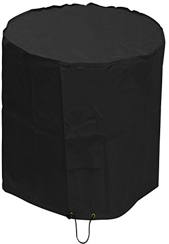 Woodside Black Waterproof Outdoor Garden Kettle Barbecue BBQ Cover Heavy Duty 600D Material 0.9m x 0.72m/2.10ft x 2.4ft 5 YEAR GUARANTEE