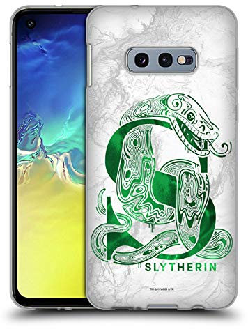 Head Case Designs Harry Potter Slytherin Aguamenti Deathly Hallows IX Schutzhülle aus weichem Gel, kompatibel mit Samsung Galaxy S10e
