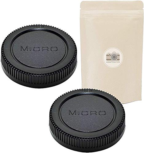 2x M4/3 - copriobiettivo posteriore retro per Micro 4/3 - Adaptout marca francese