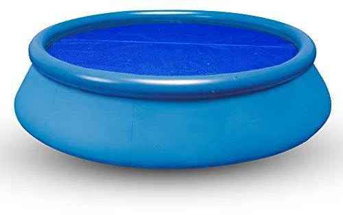 well2wellness® Solfilm blå 400 My färdigmonterad för runda pooler Ø 4,00–4,20 m